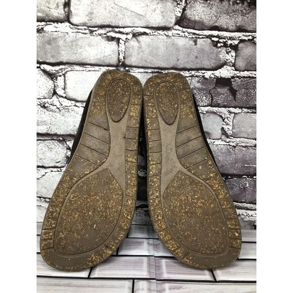 Elite By Walking Cradles Brown Leather Croc Comfort SlipOn Cork Clogs Women Sz 8 - Picture 10 of 16